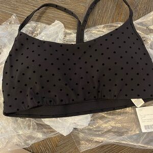 lululemon athletica Black Polka Dot Crop Top
